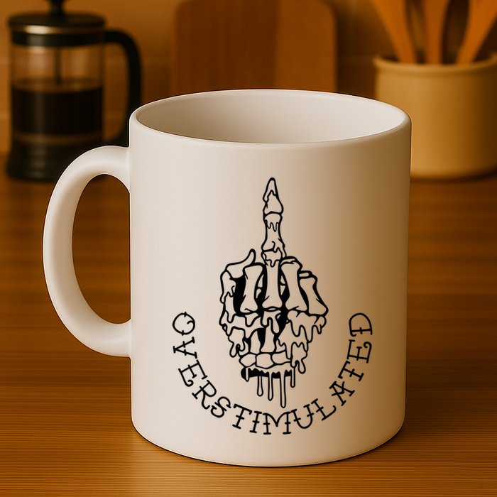 Dont Talk To Me When Im Overstimulated Skeleton Mug
