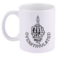 Dont Talk To Me When Im Overstimulated Skeleton 11oz C Handle Ceramic Mug