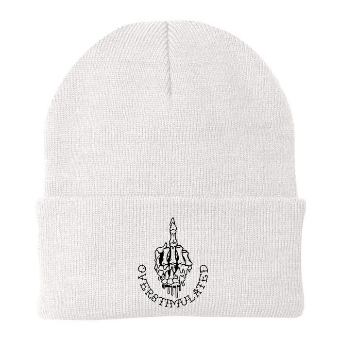 Dont Talk To Me When Im Overstimulated Skeleton Beanie