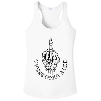Dont Talk To Me When Im Overstimulated Skeleton Ladies PosiCharge Competitor Racerback Tank