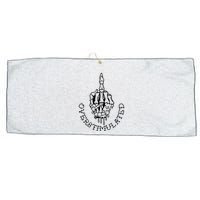 Dont Talk To Me When Im Overstimulated Skeleton Large Microfiber Waffle Golf Towel