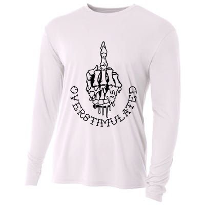 Dont Talk To Me When Im Overstimulated Skeleton Cooling Performance Long Sleeve Crew