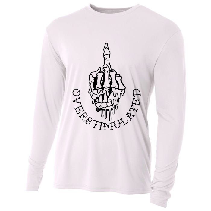 Dont Talk To Me When Im Overstimulated Skeleton Cooling Performance Long Sleeve Crew