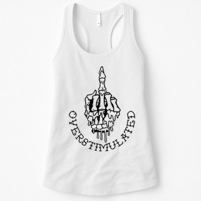 Dont Talk To Me When Im Overstimulated Skeleton Womens Tank Top