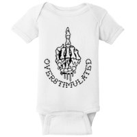 Dont Talk To Me When Im Overstimulated Skeleton Baby Bodysuit