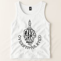 Dont Talk To Me When Im Overstimulated Skeleton Tank Top