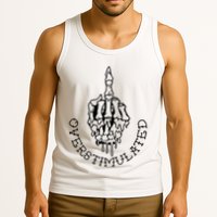 Dont Talk To Me When Im Overstimulated Skeleton Tank Top