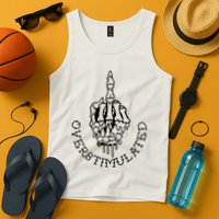 Dont Talk To Me When Im Overstimulated Skeleton Tank Top