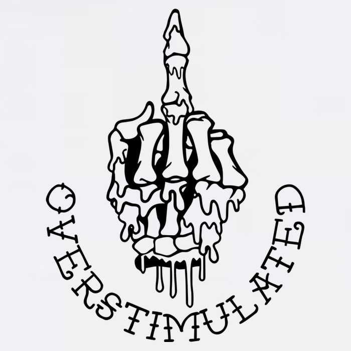 Dont Talk To Me When Im Overstimulated Skeleton Tank Top