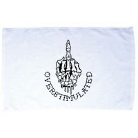 Dont Talk To Me When Im Overstimulated Skeleton Microfiber Hand Towel