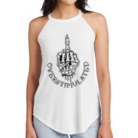 Dont Talk To Me When Im Overstimulated Skeleton Women's Perfect Tri Rocker Tank