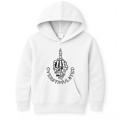 Dont Talk To Me When Im Overstimulated Skeleton Kids Hoodie