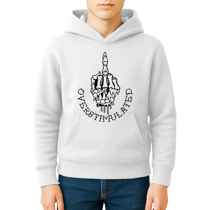 Dont Talk To Me When Im Overstimulated Skeleton Kids Hoodie