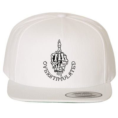 Dont Talk To Me When Im Overstimulated Skeleton Wool Snapback Cap