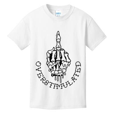 Dont Talk To Me When Im Overstimulated Skeleton Kids T-Shirt