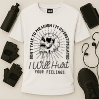 Dont Talk To Me When Im Overstimulated Skeleton Performance Shirt