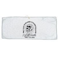 Dont Talk To Me When Im Overstimulated Skeleton Large Microfiber Waffle Golf Towel