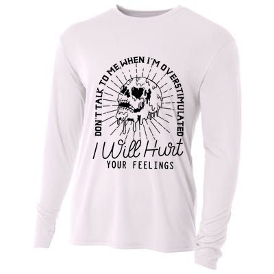 Dont Talk To Me When Im Overstimulated Skeleton Cooling Performance Long Sleeve Crew