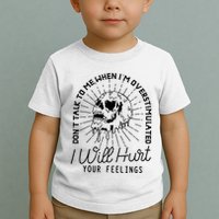 Dont Talk To Me When Im Overstimulated Skeleton Toddler T-Shirt