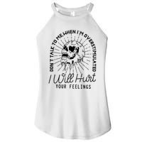 Dont Talk To Me When Im Overstimulated Skeleton Women's Perfect Tri Rocker Tank
