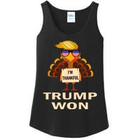 Donald Trump Thanksgiving Im Thankful Donald Won Ladies Essential Tank