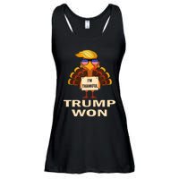 Donald Trump Thanksgiving Im Thankful Donald Won Ladies Essential Flowy Tank