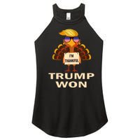 Donald Trump Thanksgiving Im Thankful Donald Won Women's Perfect Tri Rocker Tank