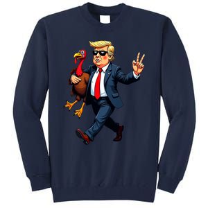 Donald Trump Turkey Pumpkin Thanksgiving Day Tall Sweatshirt