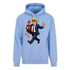 Donald Trump Turkey Pumpkin Thanksgiving Day Unisex Surf Hoodie