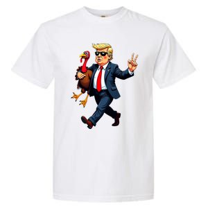 Donald Trump Turkey Pumpkin Thanksgiving Day Garment-Dyed Heavyweight T-Shirt