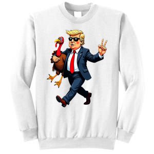 Donald Trump Turkey Pumpkin Thanksgiving Day Sweatshirt