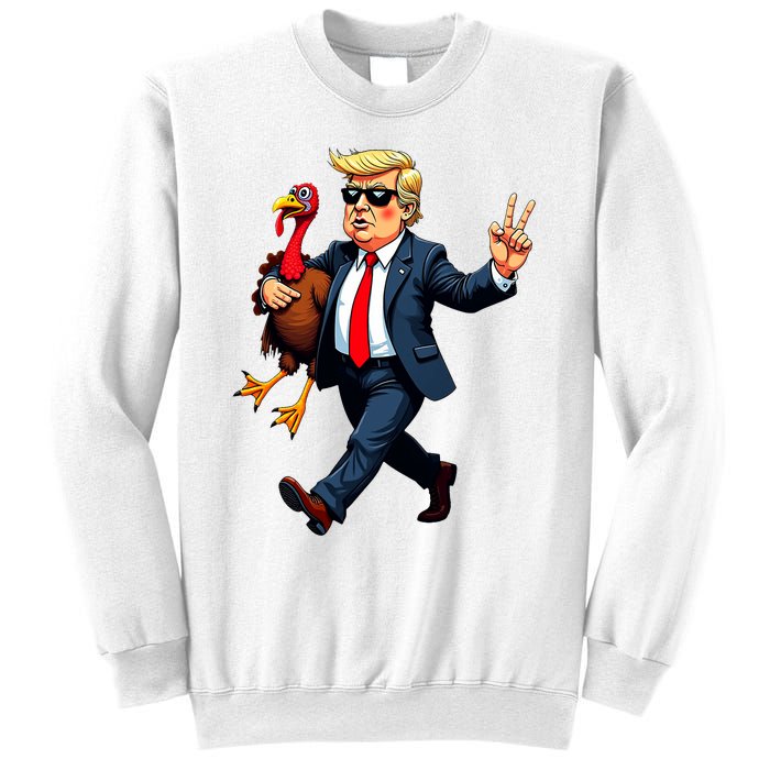 Donald Trump Turkey Pumpkin Thanksgiving Day Sweatshirt