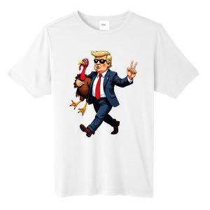 Donald Trump Turkey Pumpkin Thanksgiving Day Tall Fusion ChromaSoft Performance T-Shirt