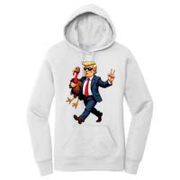 Donald Trump Turkey Pumpkin Thanksgiving Day Women's Pullover Hoodie