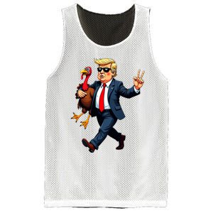 Donald Trump Turkey Pumpkin Thanksgiving Day Mesh Reversible Basketball Jersey Tank