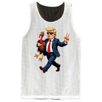 Donald Trump Turkey Pumpkin Thanksgiving Day Mesh Reversible Basketball Jersey Tank