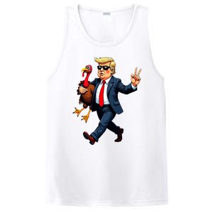 Donald Trump Turkey Pumpkin Thanksgiving Day PosiCharge Competitor Tank