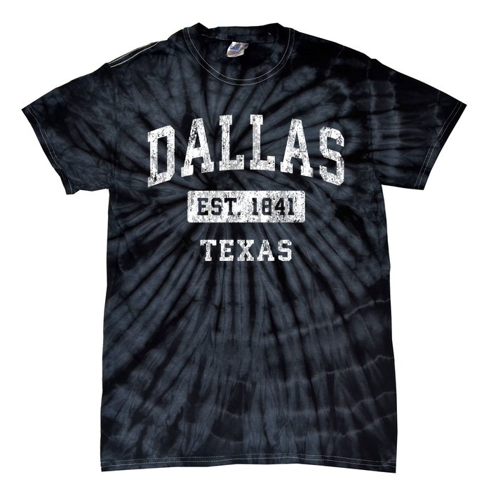 Dallas Texas Tx Vintage Established Sports Tie-Dye T-Shirt