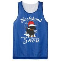 Daschund Through The Snow Dog Lovers Festive Gift Mesh Reversible Basketball Jersey Tank