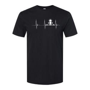 DJ Techno Turntable DJ Heartbeat EKG Pulse Dance Music Softstyle CVC T-Shirt