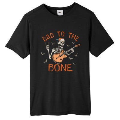 Dad To The Bone Funny Halloween Skeleton Guitar Lover Meaningful Gift Tall Fusion ChromaSoft Performance T-Shirt