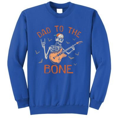 Dad To The Bone Funny Halloween Skeleton Guitar Lover Meaningful Gift Sweatshirt