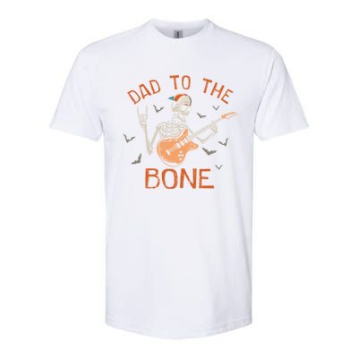 Dad To The Bone Funny Halloween Skeleton Guitar Lover Meaningful Gift Softstyle CVC T-Shirt