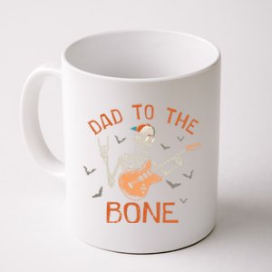 Dad To The Bone Funny Halloween Skeleton Guitar Lover Meaningful Gift Coffee Mug