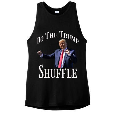 Do The Trump Shuffle Political Humor Dance Fun Ladies PosiCharge Tri-Blend Wicking Tank