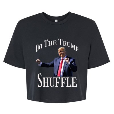 Do The Trump Shuffle Political Humor Dance Fun Bella+Canvas Jersey Crop Tee