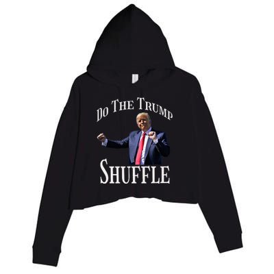 Do The Trump Shuffle Political Humor Dance Fun Crop Fleece Hoodie