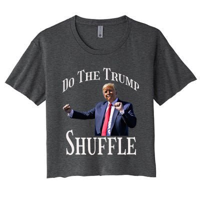 Do The Trump Shuffle Political Humor Dance Fun Women's Crop Top Tee