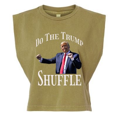 Do The Trump Shuffle Political Humor Dance Fun Garment-Dyed Women's Muscle Tee