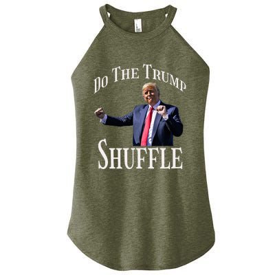 Do The Trump Shuffle Political Humor Dance Fun Women's Perfect Tri Rocker Tank